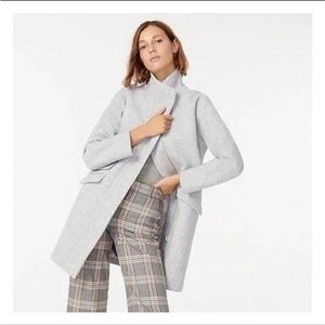 NWT J. Crew Cocoon coat in Italian stadium wool, size 4